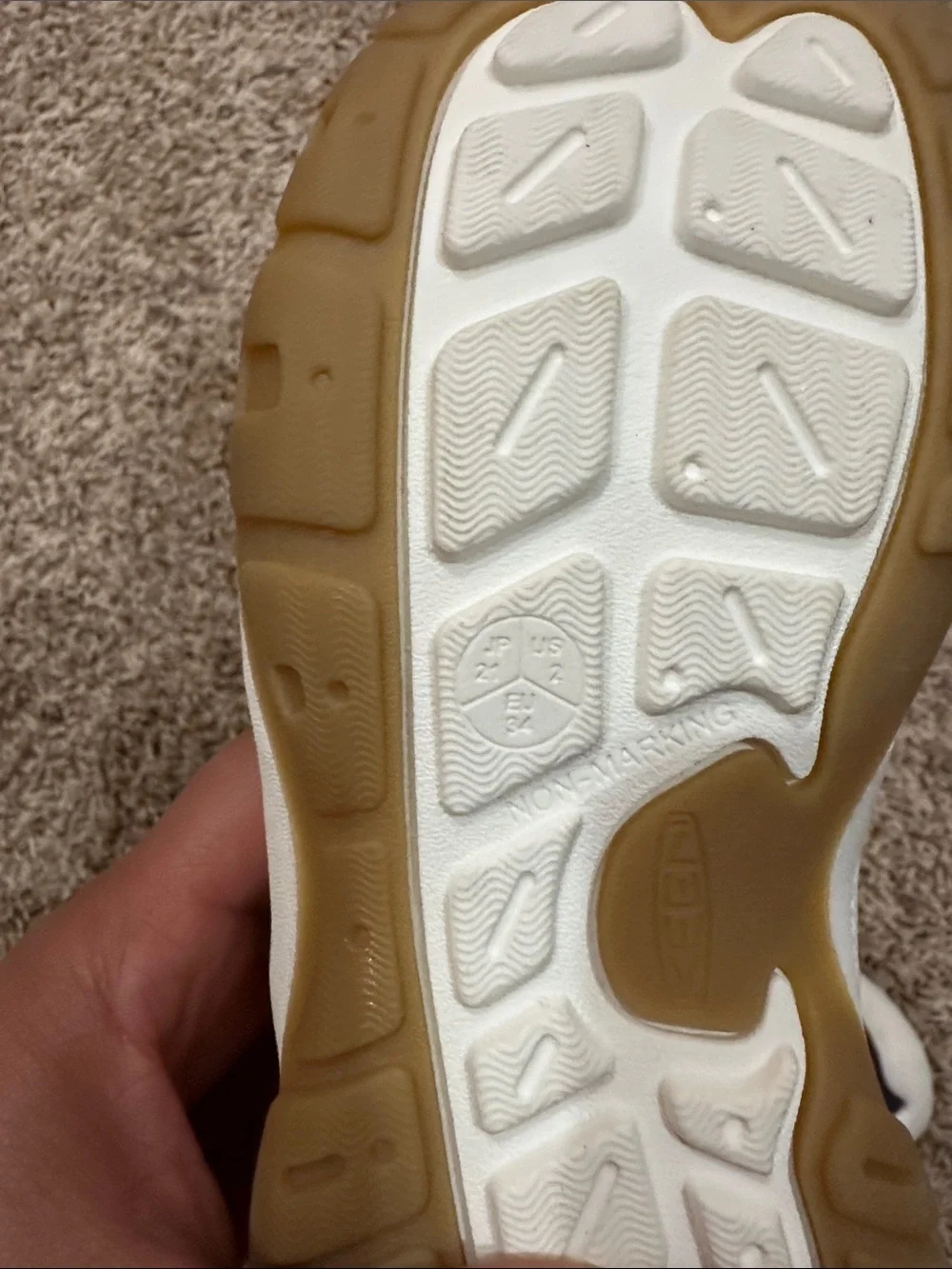 NEW Keen Kids Navy and Red Closed-Toe Sport Sandals size 2